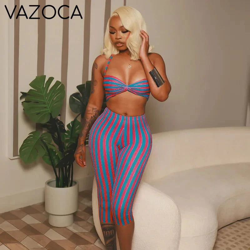 Wanda Striped Set