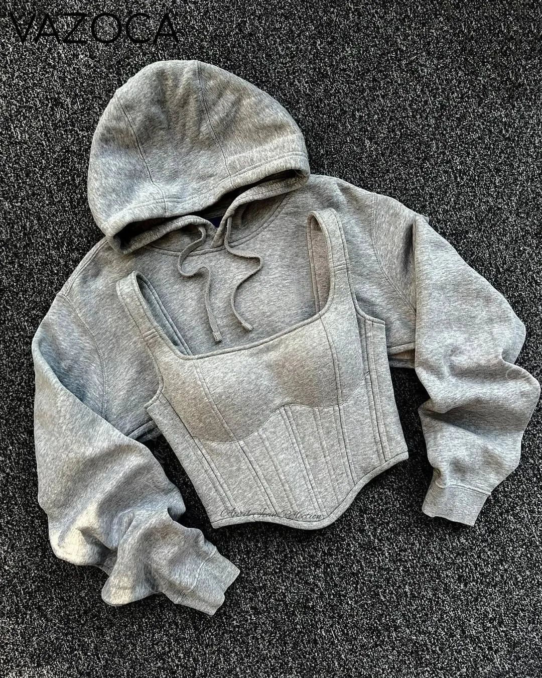 Chic Bandage Corset Hoodie
