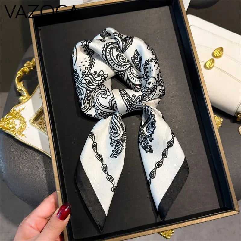 Houndstooth Printed Vintage Headscarf 26 68X68CM
