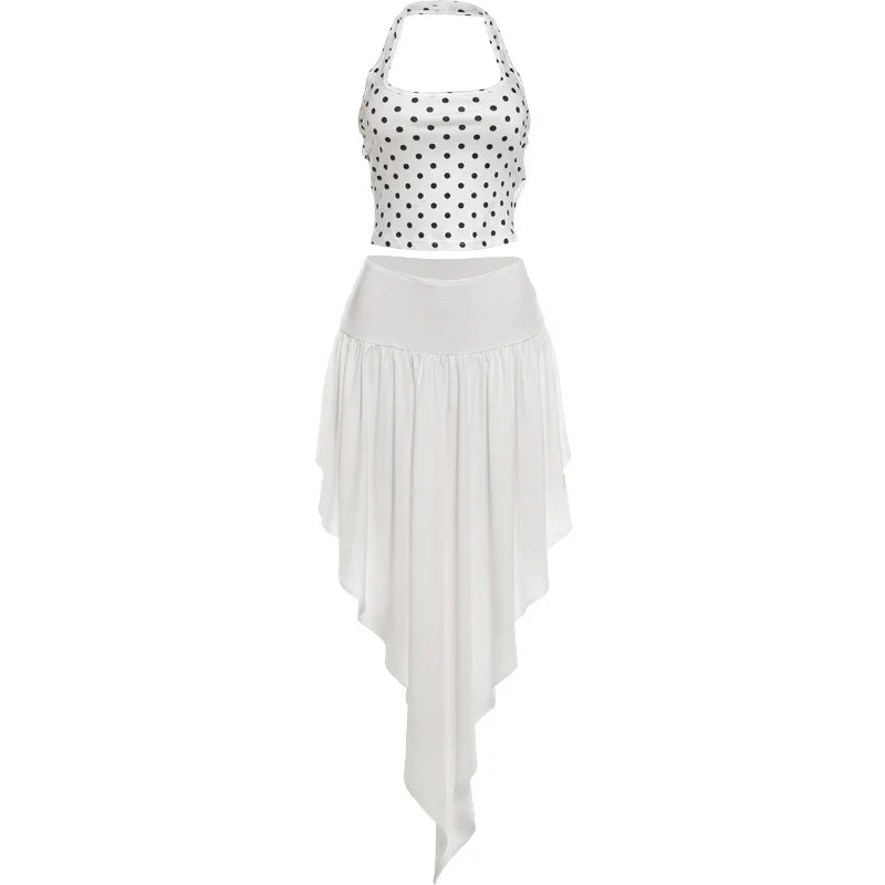 Polka Dot Skirt Set