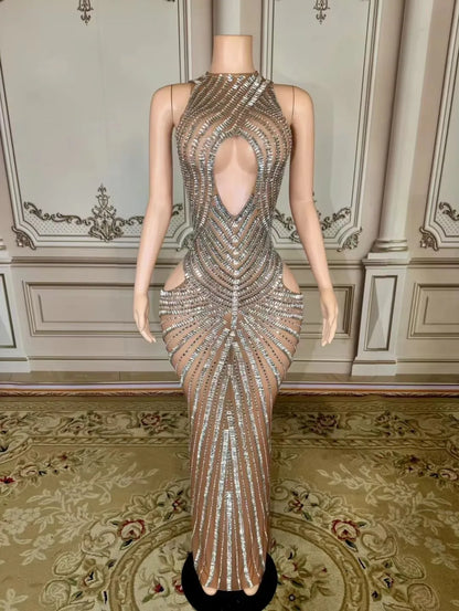 Maggie Mesh Maxi Dress