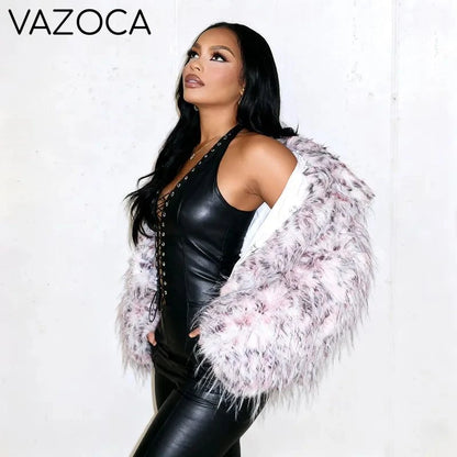Leopard Fur Plush Coat