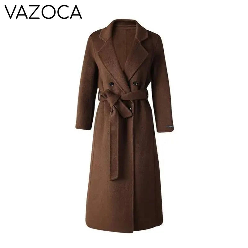 Brown Belted Trench Coat