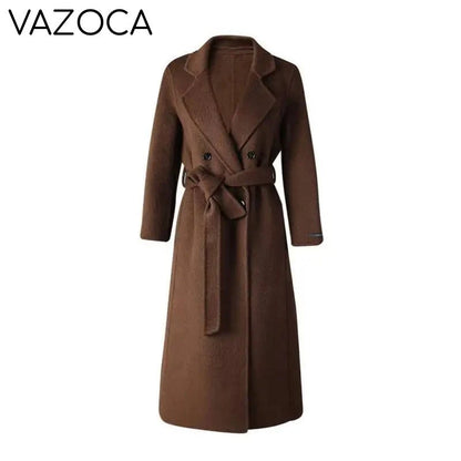 Brown Belted Trench Coat