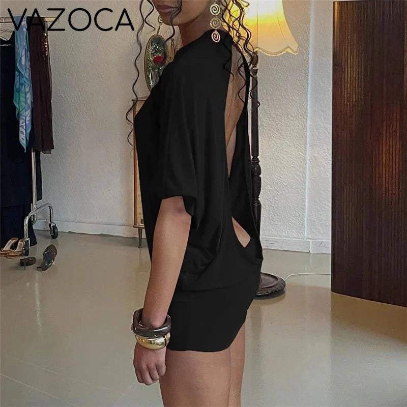 Seduce Halter Backless Dress