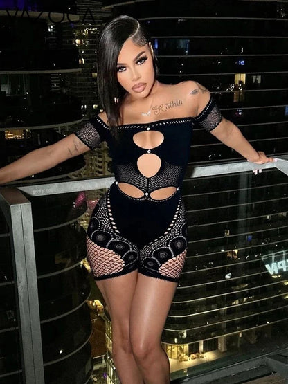 Adriana Mesh Romper