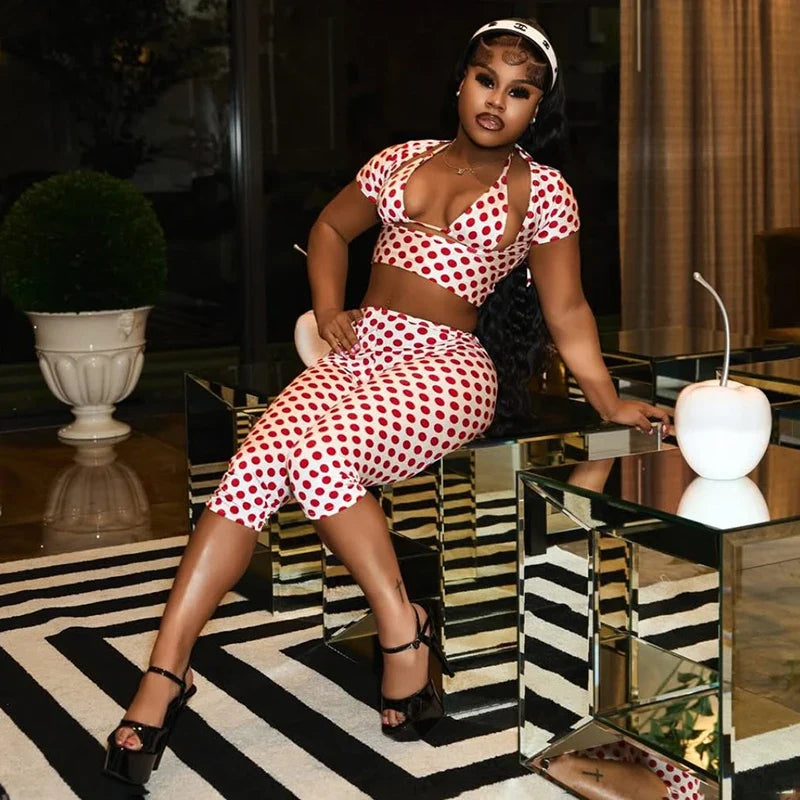 Polka Dot Stunning Three-Piece Set