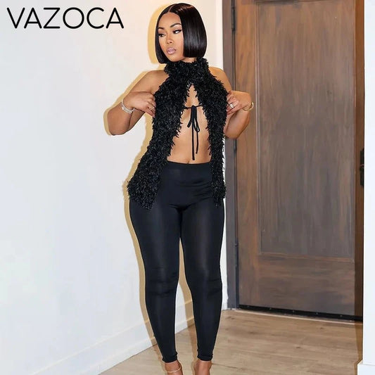 Midnight Fuzzy Velvet Set