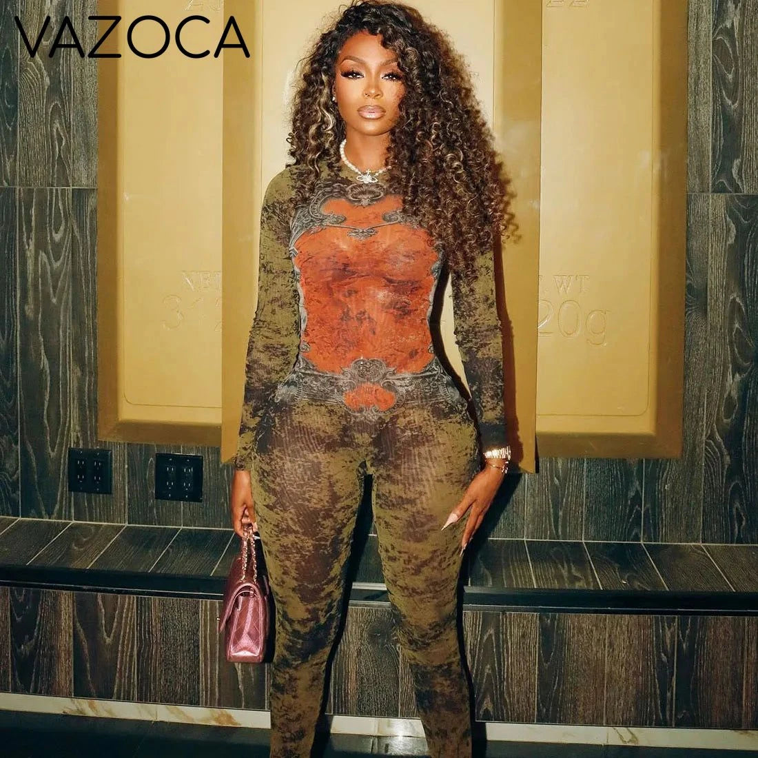 Earth Tones Illusion Jumpsuit