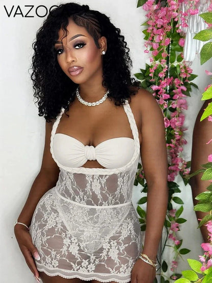 Olivia Mesh Dress Set