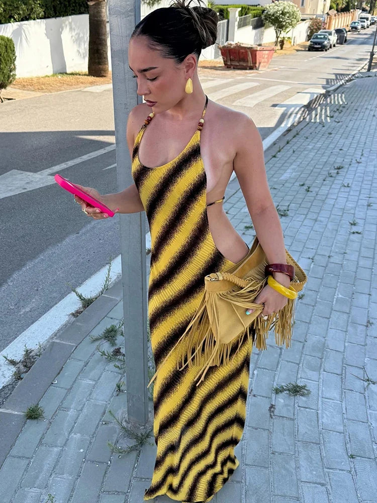 Cross Backless Dress