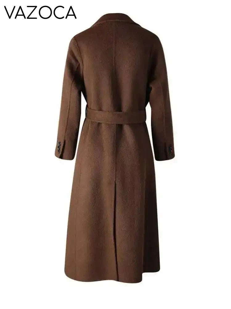 Brown Belted Trench Coat