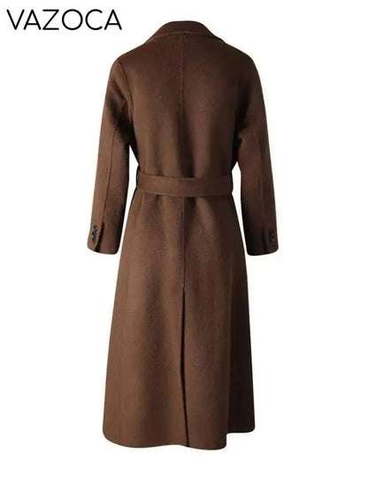 Brown Belted Trench Coat