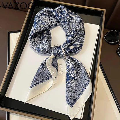 Houndstooth Printed Vintage Headscarf 5 68X68CM