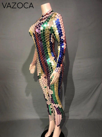 Shining Rhinestone Classy Jumpsuit