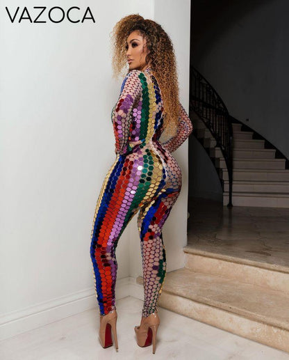 Shining Rhinestone Classy Jumpsuit
