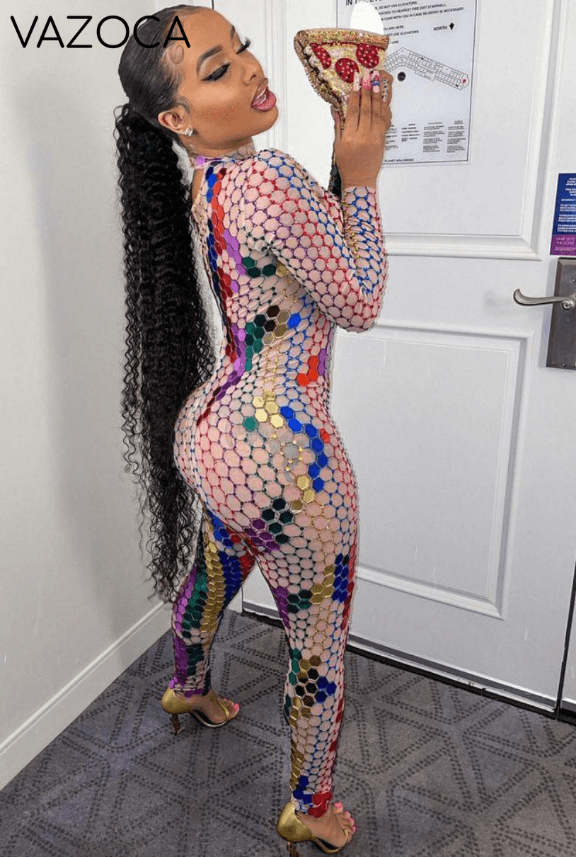 Shining Rhinestone Classy Jumpsuit