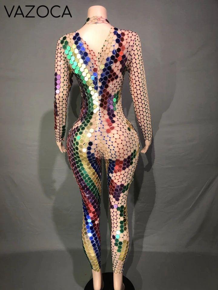 Shining Rhinestone Classy Jumpsuit