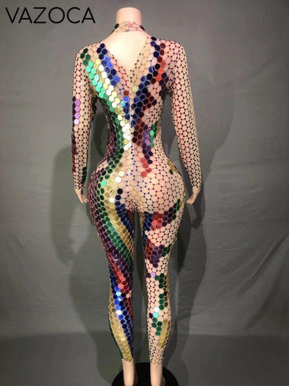 Shining Rhinestone Classy Jumpsuit