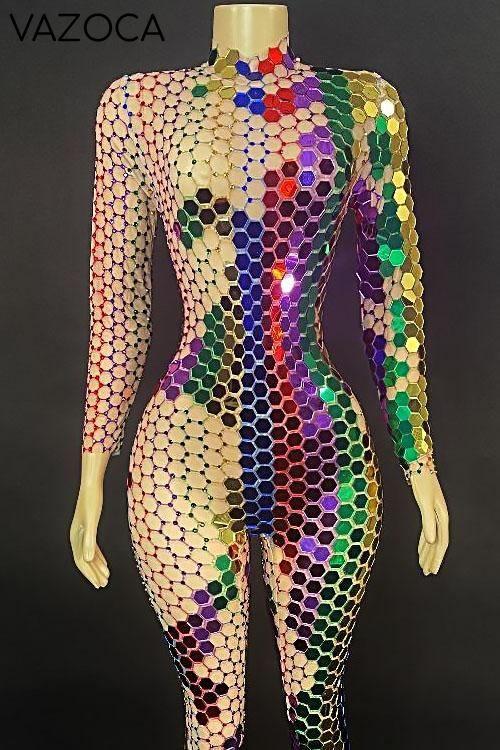 Shining Rhinestone Classy Jumpsuit