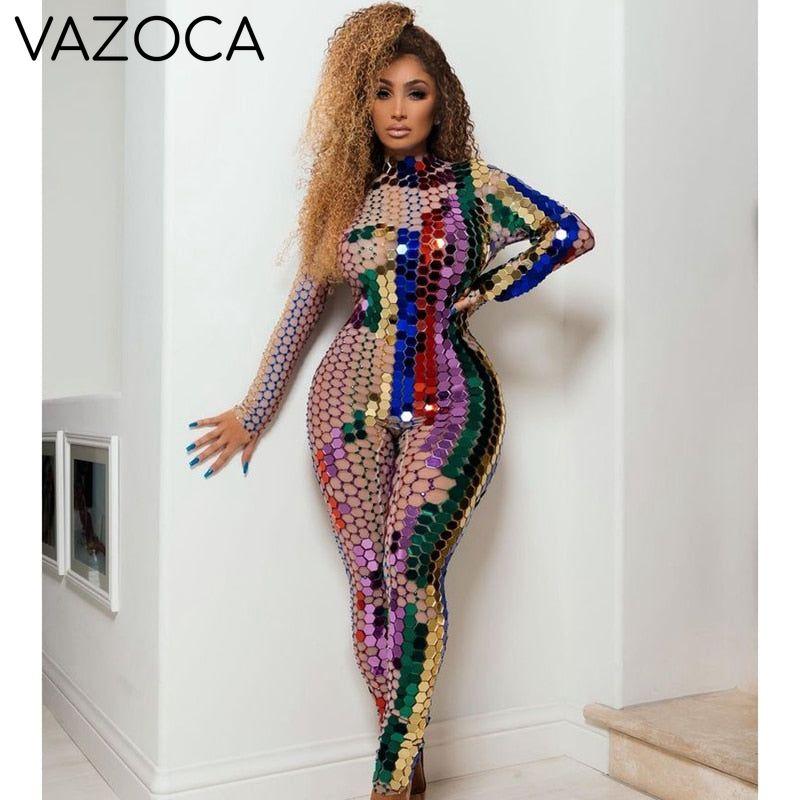 Shining Rhinestone Classy Jumpsuit