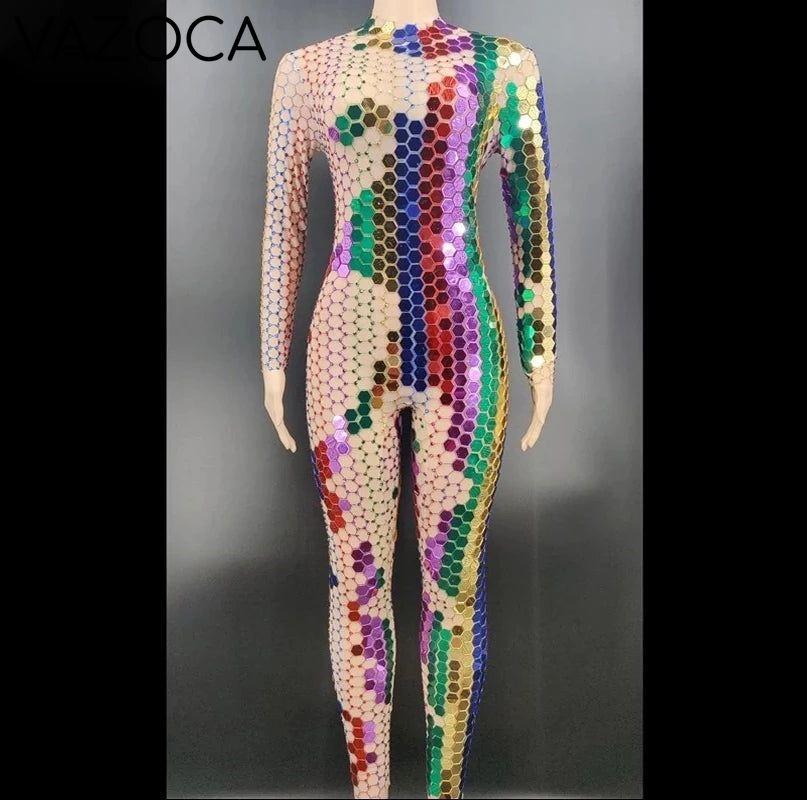 Shining Rhinestone Classy Jumpsuit