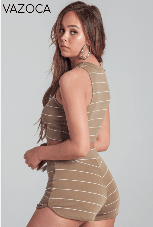 Showing Out Set - Olive + White