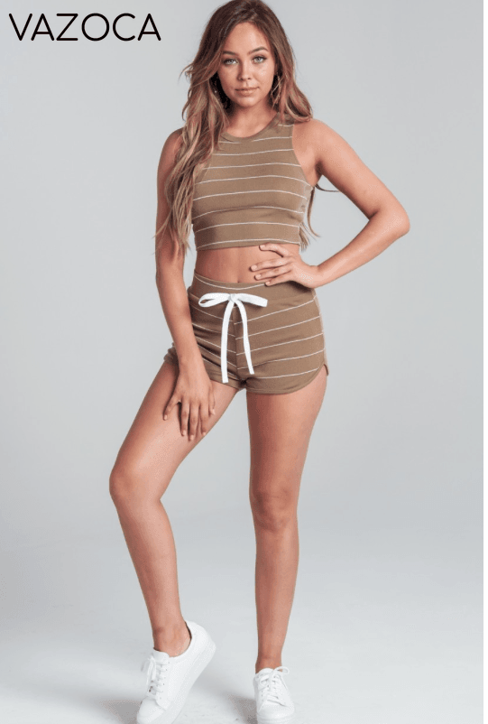 Showing Out Set - Olive + White