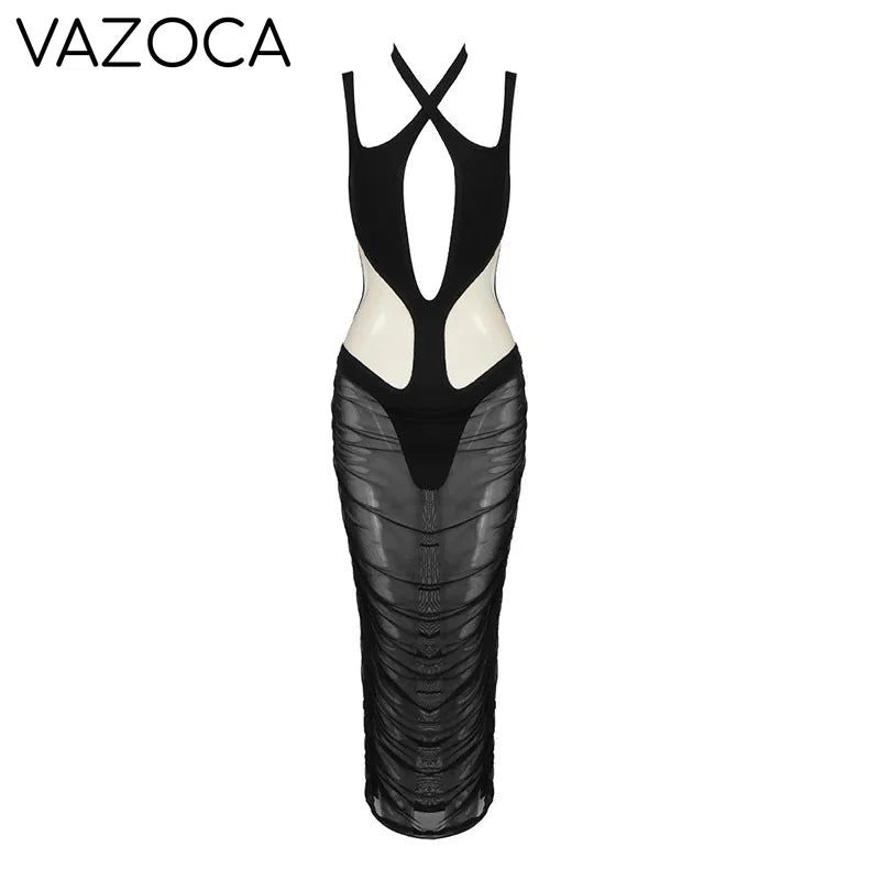 Sienna Mesh Bandage Dress