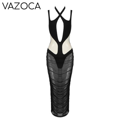 Sienna Mesh Bandage Dress