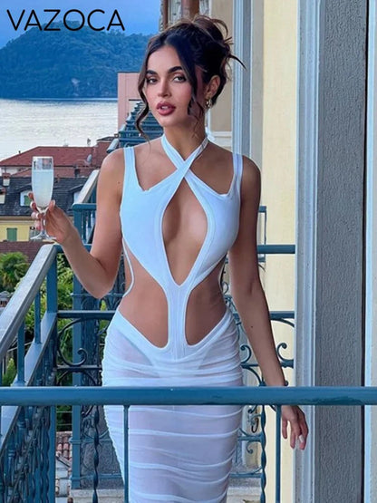 Sienna Mesh Bandage Dress