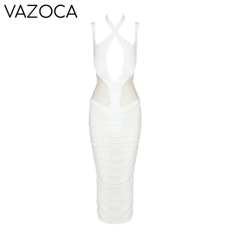 Sienna Mesh Bandage Dress