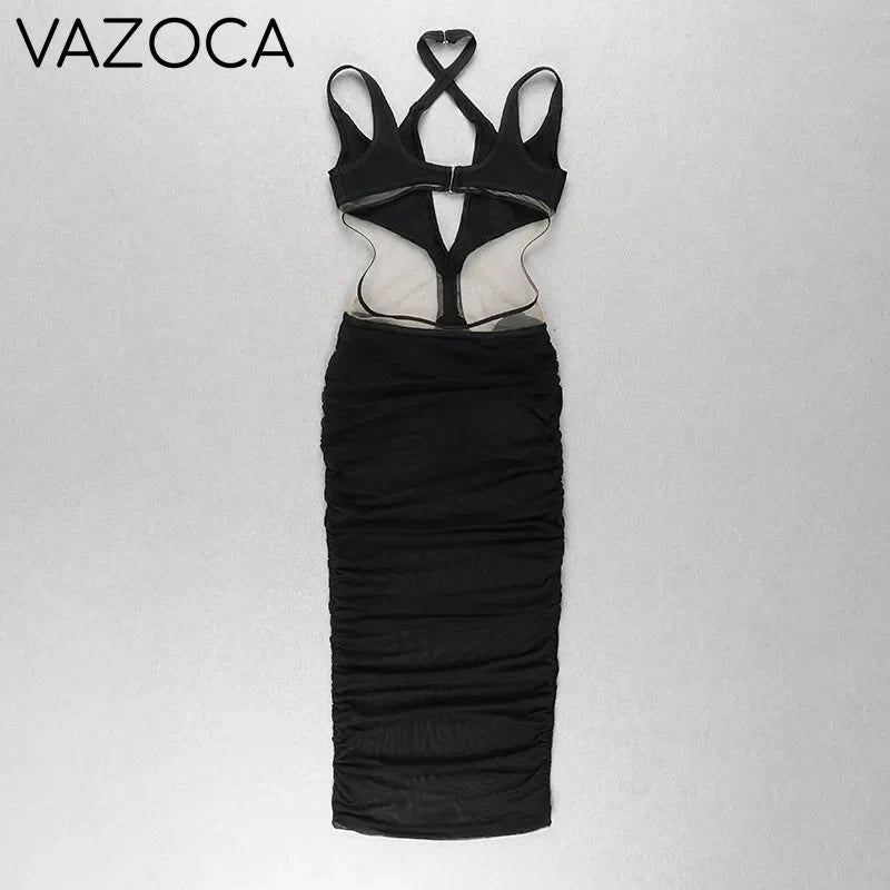 Sienna Mesh Bandage Dress