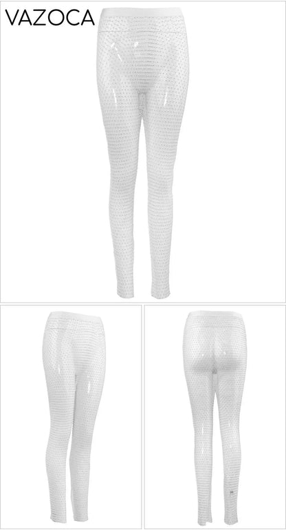 Sparkle Diamante Fishnet Trouser