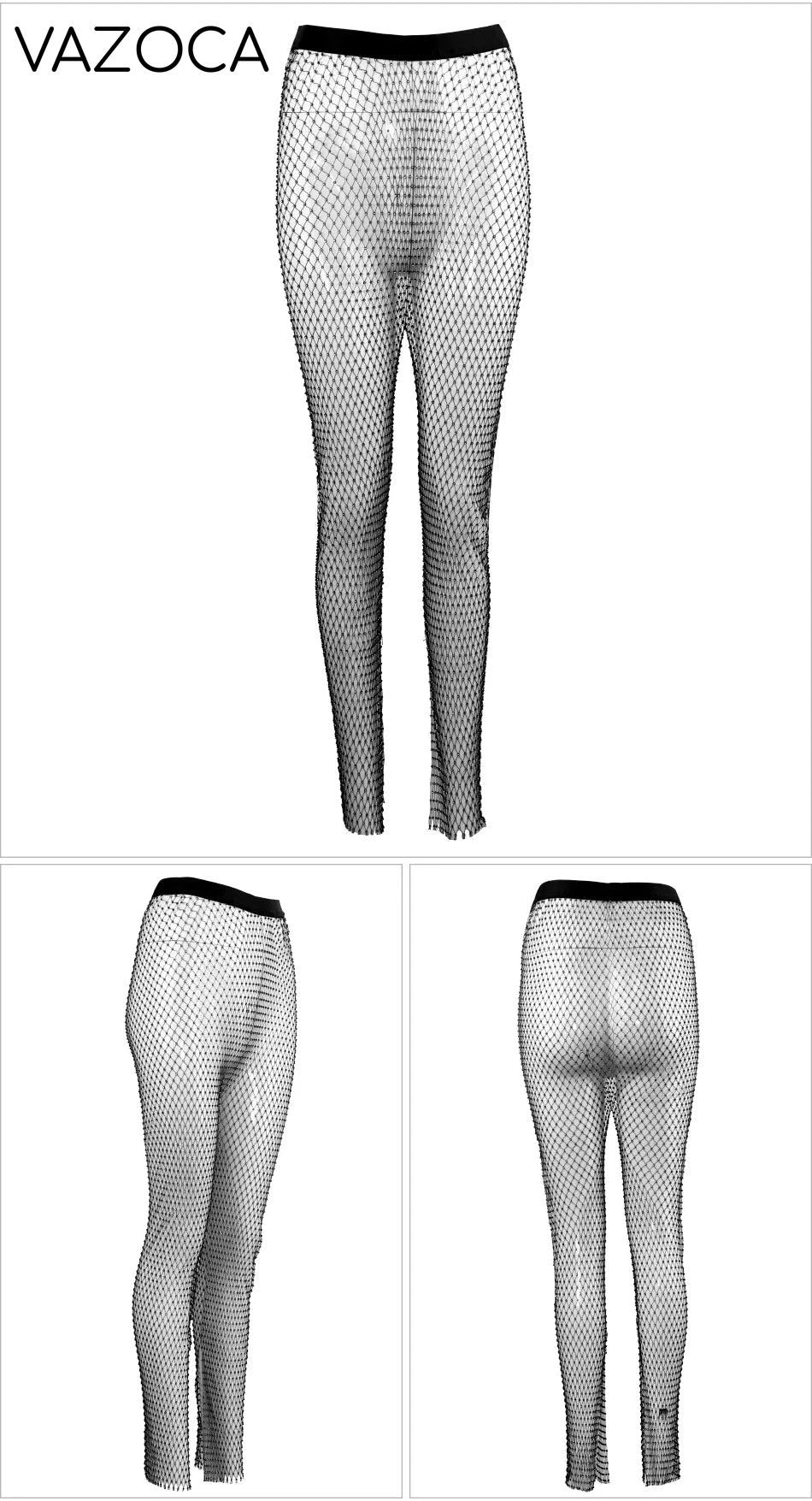 Sparkle Diamante Fishnet Trouser