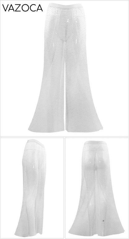 Sparkle Diamante Fishnet Trouser