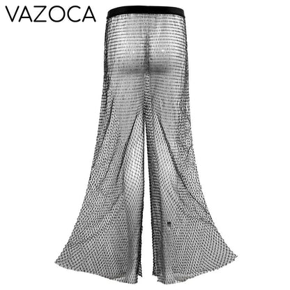 Sparkle Diamante Fishnet Trouser
