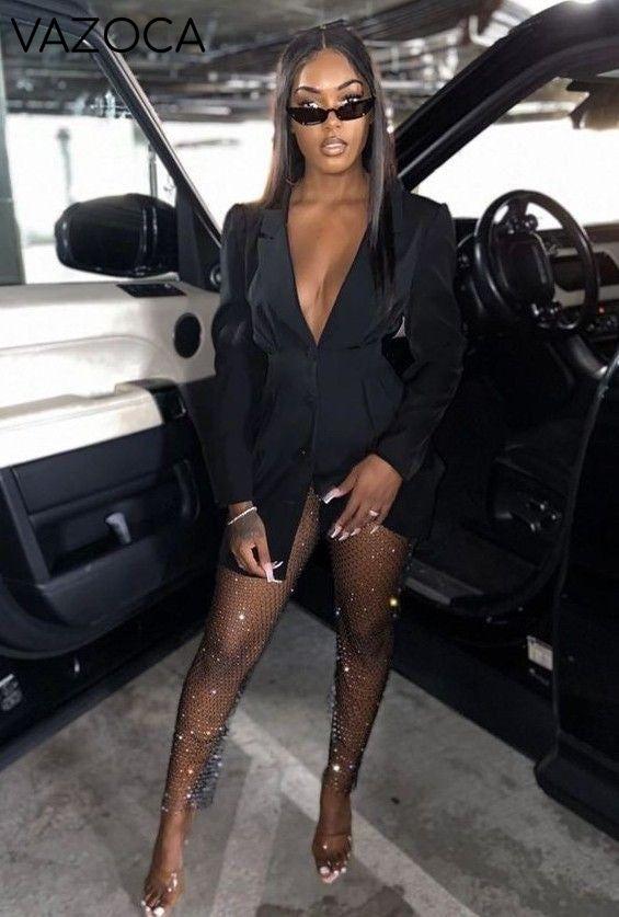 Sparkle Diamante Fishnet Trouser