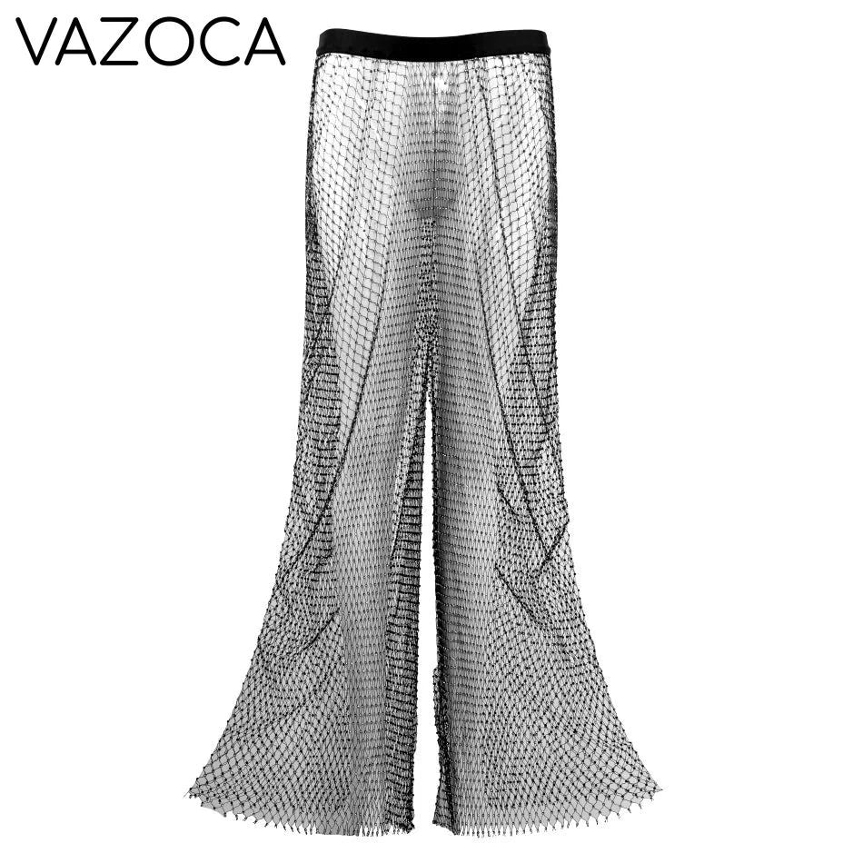 Sparkle Diamante Fishnet Trouser