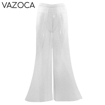 Sparkle Diamante Fishnet Trouser