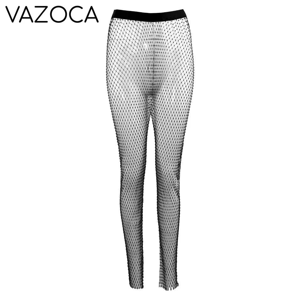 Sparkle Diamante Fishnet Trouser