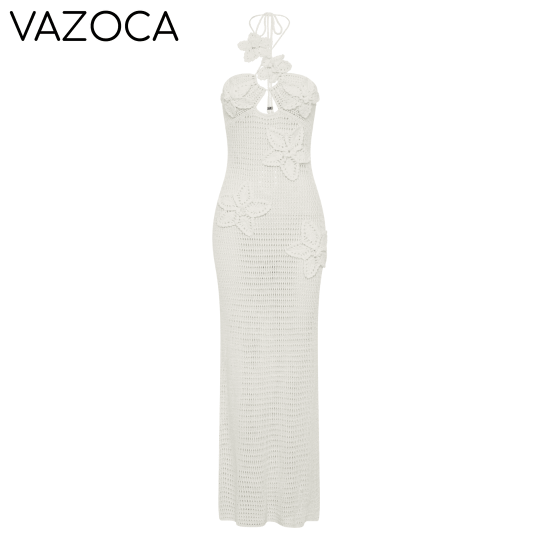 Speechless Floral Crochet Maxi Dress