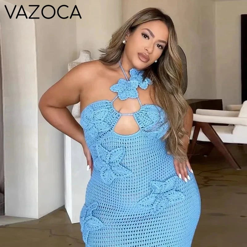 Speechless Floral Crochet Maxi Dress