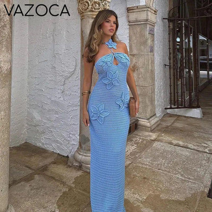Speechless Floral Crochet Maxi Dress