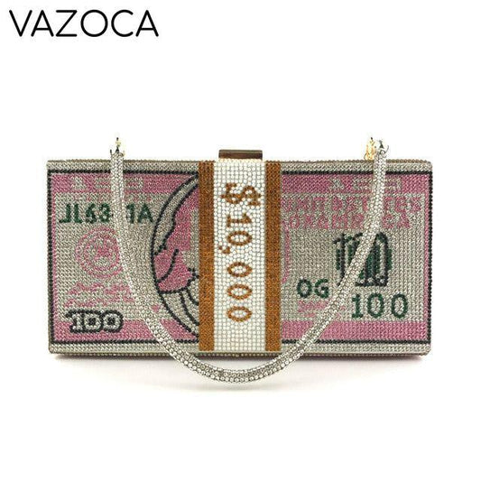 Stack Of Cash Clutch Bag
