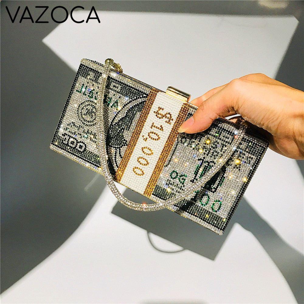 Stack Of Cash Clutch Bag
