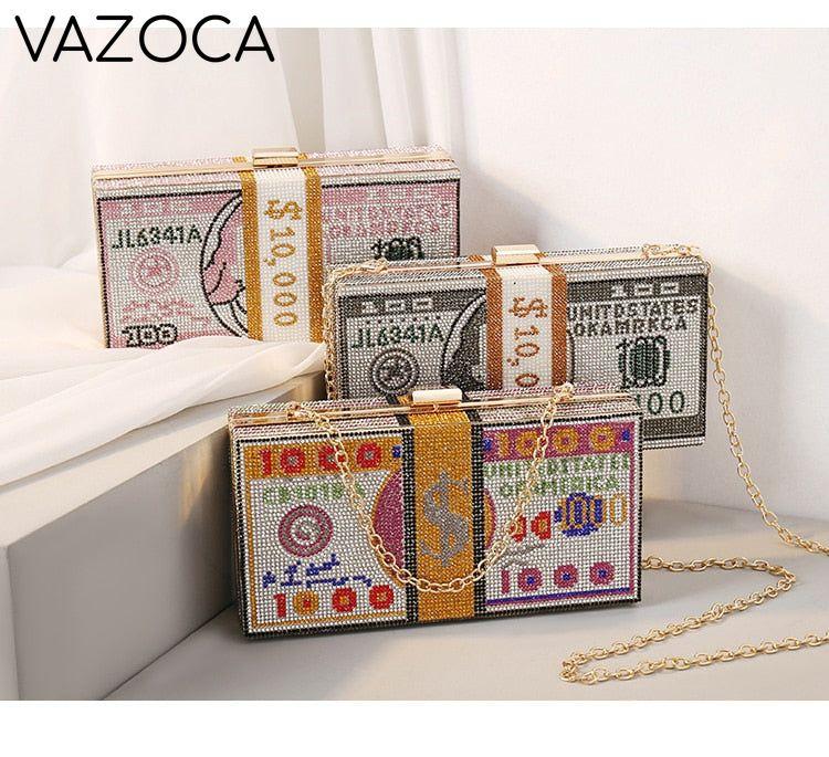 Stack Of Cash Clutch Bag