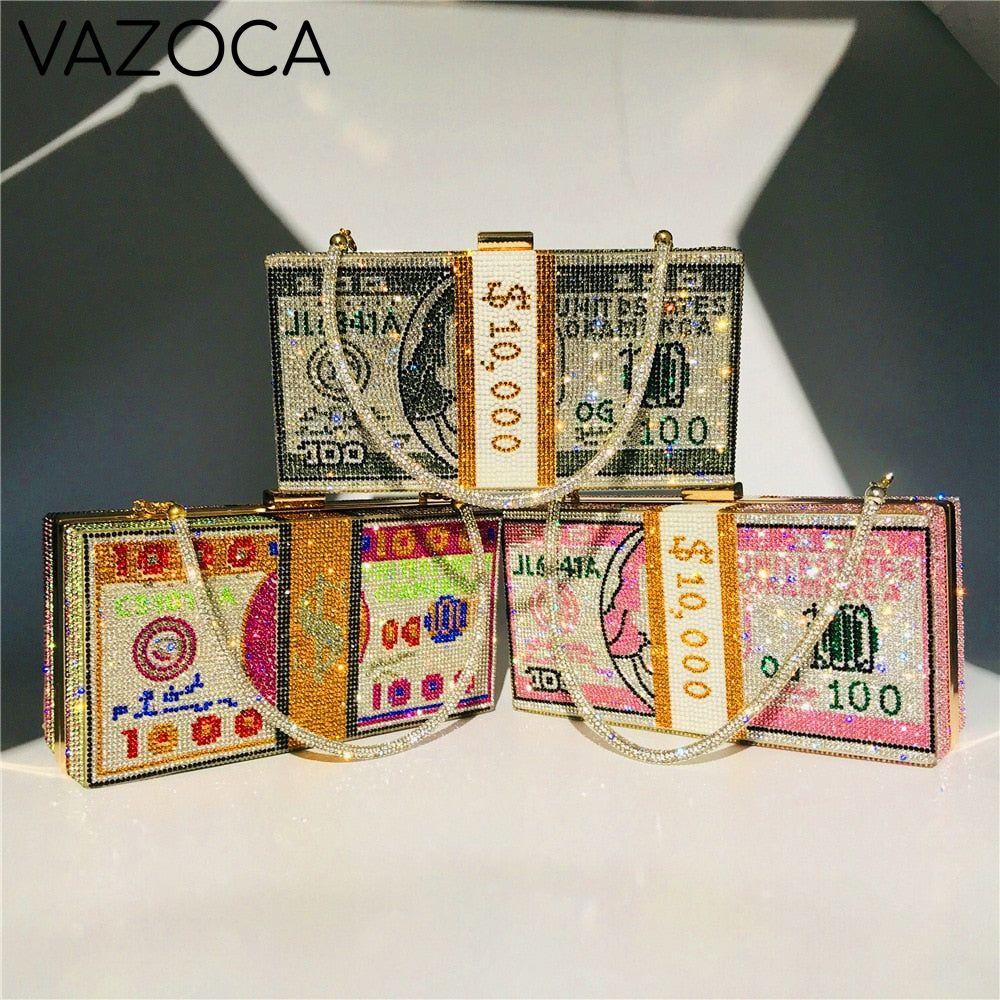 Stack Of Cash Clutch Bag