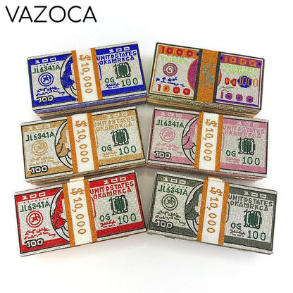 Stack Of Cash Clutch Bag