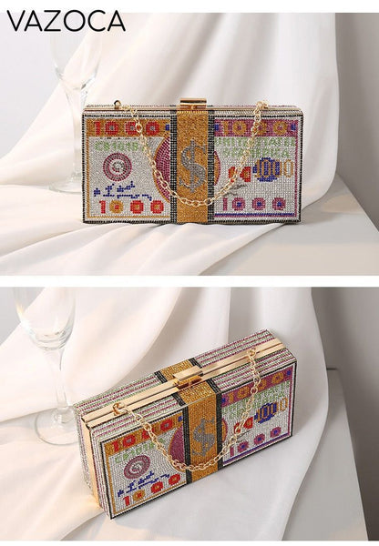 Stack Of Cash Clutch Bag